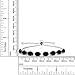 Gem Stone King 925 Sterling Silver Oval Black Onyx Tennis Bracelet For Women (10.00 Cttw, Gemstone Birthstone, Fully Adjustable Up to 9 Inch)