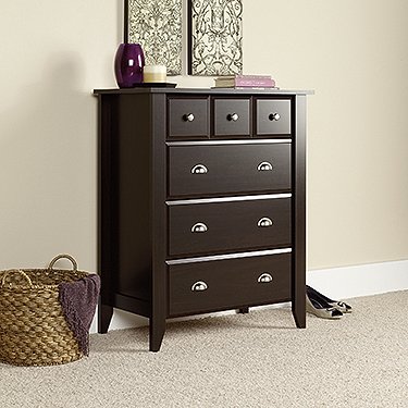 Aprodz Mango Wood Oslo Chest Of 4 Drawers Storage Cabinet For