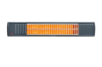 AEG Terrassen-Heizstrahler IR Premium 2000 H A, 2 kW, hochheffiziente Qualitäts-Goldröhre, anthrazit, 234789