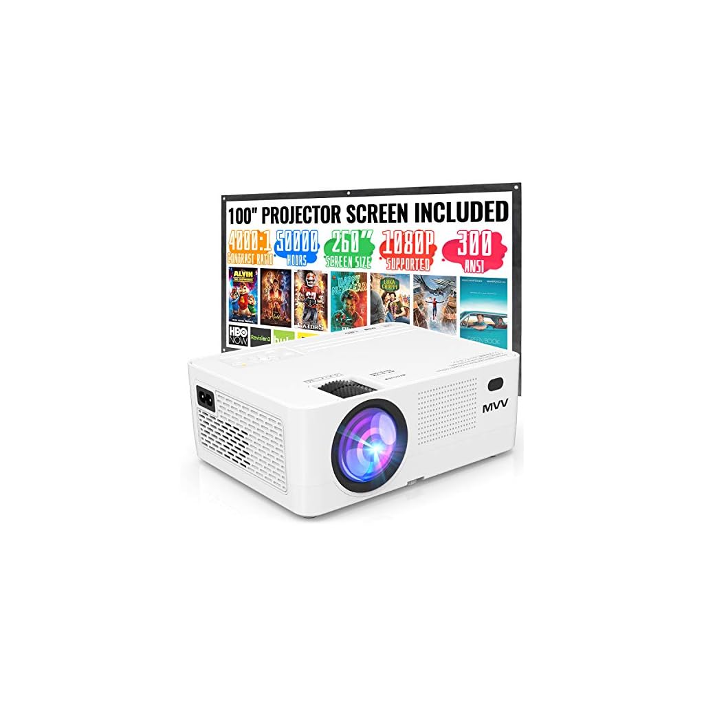MVV 1080P Mini Outdoor Projector
