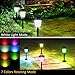 InnoGear Upgraded Solar Pathway Garden Lights Switchable White and Colorful Light Waterproof Outdoor LED Landscape Lighting Auto On/Off Wireless Sun Powered for Yard Patio Walkway, Pack of 6