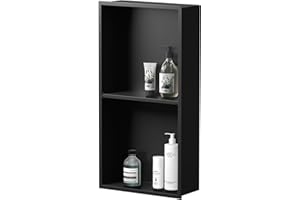 LIVIGLOW 304 Stainless Steel Recessed Shower Niche Double Layer 24x12 Inch Leak Proof Bath Organizer,Sealed Rustproof Bathroom Wall Niche, No Tile Needed,for Shower & Bathroom Storage