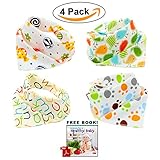Bandana Baby Bibs Cute Unisex for Boys and Girls 100% Cotton Super-Stylish Anti-Smell Anti-Bacterial Apron Bibs Quick Dry Avoids Drool Rash with Nickel-Free Snaps, Best for Sensitive Skin, Buy Now