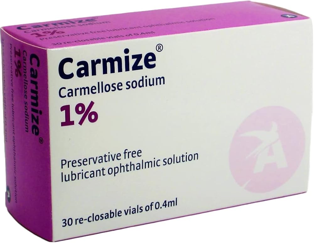 Carmize Carmellose Sodium Eye Drops 1% Lubricant 0.4ml Vial Pack (30)