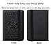Travelambo Passport Wallet Passport Holder Cover Case Leather Travel Wallet Rfid Blocking for Men Women（Black CH black）