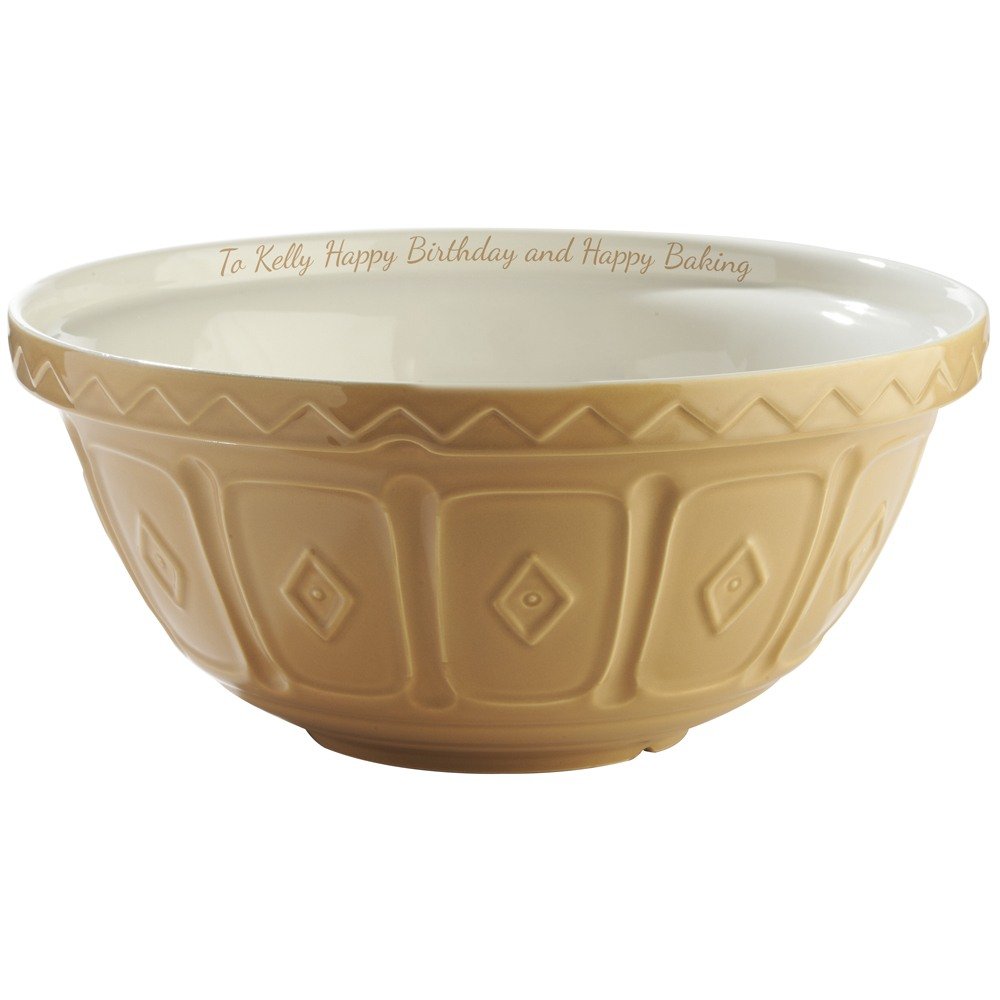 Personalised Earthenware Mixing Bowl Amazon.co.uk Kitchen & Home