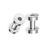 BIG GAUGES Pair of Polished Stainless Steel 6g