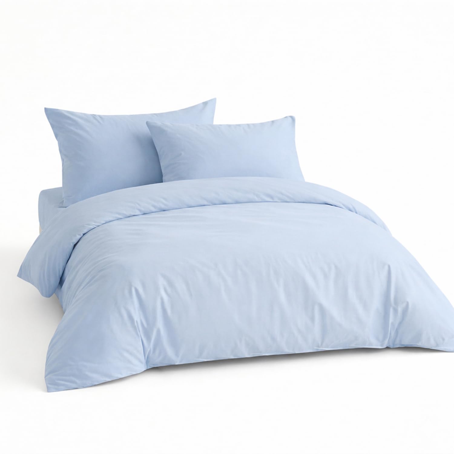 LivinEase Brushed Microfibre King Size Duvet Cover Sets - 100 GSM Blue Kingsize Duvet Cover with 2 Pillowcases (50x75 cm) - Hotel Quality Hypoallergenic, Easy Care and Comfortable — image 1