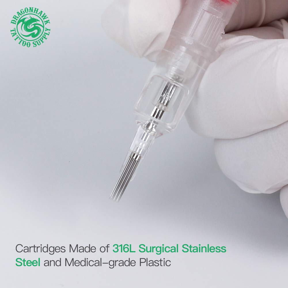 Dragonhawk 20Pcs Extreme Cartridges Disposable Tattoo