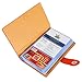 Business Card Holder Book PU Leather 300 Name Cards Organizer, Orange