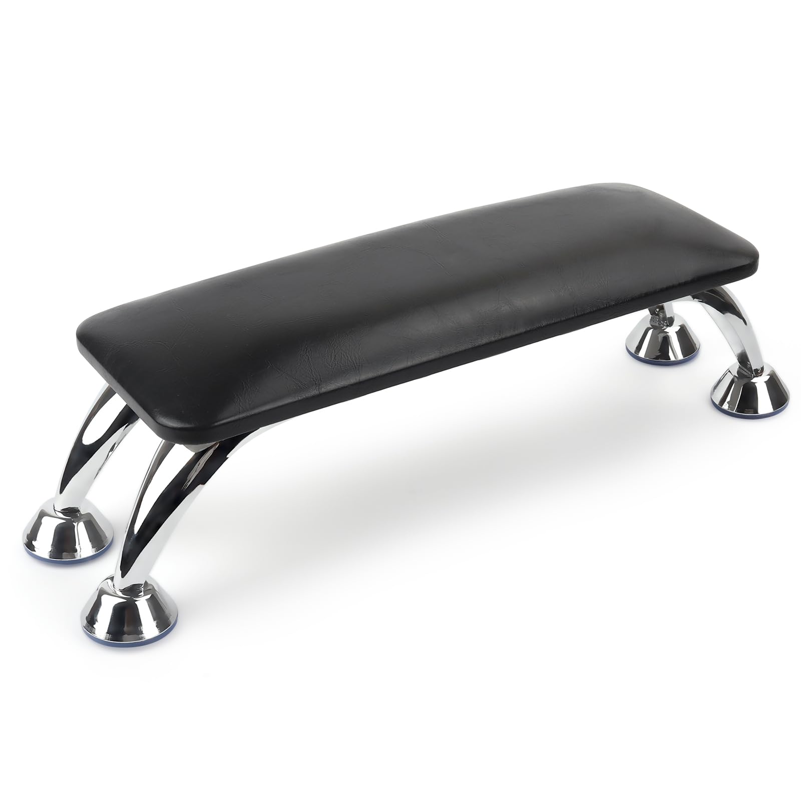 LIONVISON Nail Arm Rest: PU Leather Hand Rest for Nails - Non-Slip Arm Rest for Nails for Nail Technician - Manicure Cushion Nail Pillow Nail Tech Supplies for Manicure Table (Black)