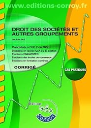 Droit des sociétés, autres groupements, droit pénal des groupements d'affaires
