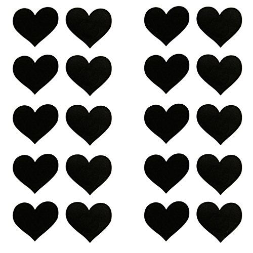 10 Pairs Black Adhensive Nipple Covers Disposable Breast Pasties Patels