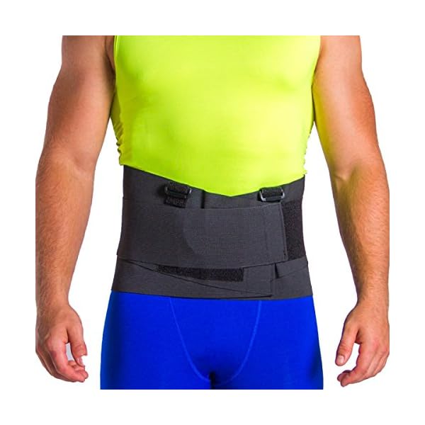 BraceAbility Industrial Work Back Brace with Straps for Movers, Lifting