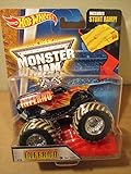 Hot Wheels Monster Jam Truck 1:64 #18 Inferno Mud Treads Includes Stunt Ramp