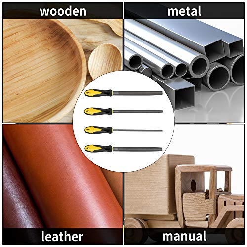 18Pcs File Set ACOOJ, Round and Flat File Kits are Made of High Carbon-Steel