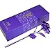 ProCIV Purple Rose, Gold Foil 24k Rose Flowers in Gift Box, Best Gift for Mother's Day, Valentine's Day, Wedding Day, Birthday, Christmas, Thanksgiving, Home Decor