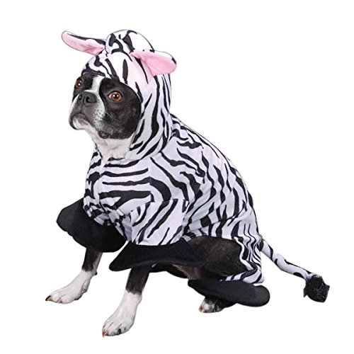 Zack & Zoey Polyester Zebra Stripes Dog Costume, X-Large, 24-Inch