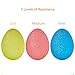 Topfox 3pcs/set Silicone Stress Relief Fitness Grip Balls Hand Therapy Exercise Ball (3PCS)