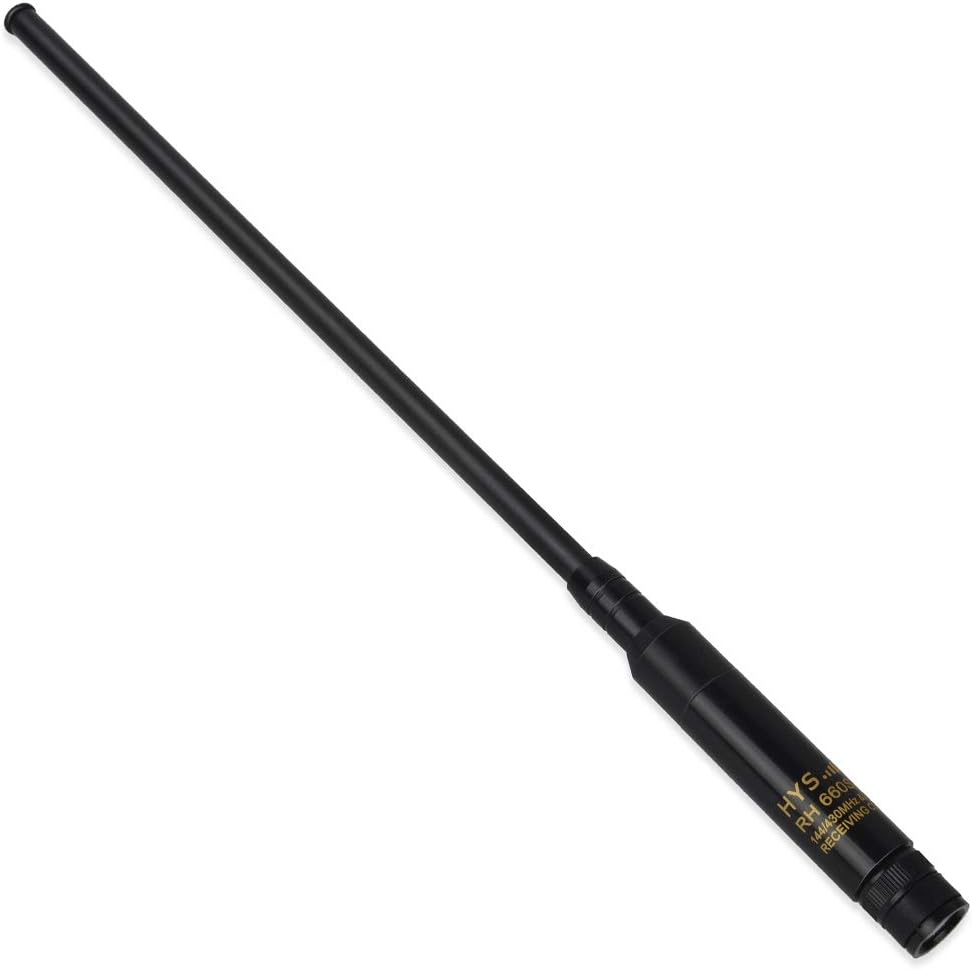 HYS Two Way Radio Telescopic Antenna Dual Band BNC 2M/70CM Retactable 11-43 inch for Walkie Talkie Kenwood TK310 TK320 TK308 Icom IC-V82 IC-V85