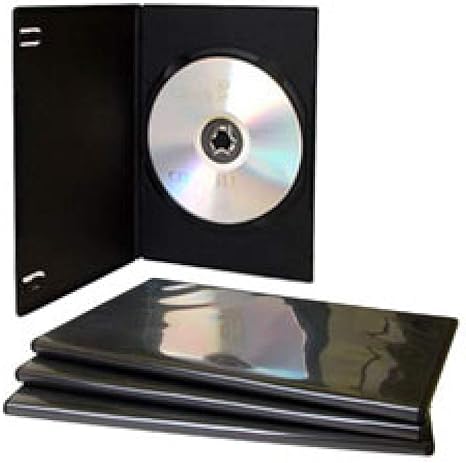 MediaRange DVD Caja vacía 100pcs Soltero Delgado Grueso Negro: Amazon.es: Informática