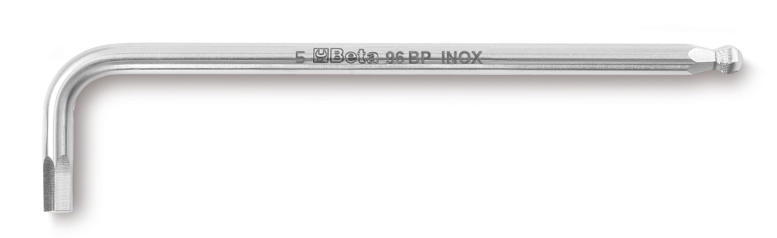 Beta 961448 Model 96BP INOX 8 Ball End Offset Hexagon Key, Stainless Steel, 8 mm Size