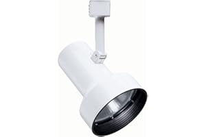 Juno Lighting Group R512W-WH Halogen Trac-Lites Step Cylinder Line Voltage PAR30 Lamp Holder, 75 watts, White