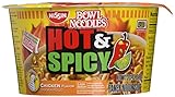 Nissin Hot & Spicy Chicken Flavor Bowl Noodles (18 Pack)