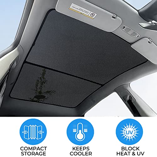 BMZX Model Y Sunshade Sunroof Shade 2023 2022 2021 Won't Sag Sunshade