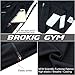 BROKIG Mens Strike White Workout Gym Athletic Jogger Pants Lightweight Running Sweatpants for Men with Pockets