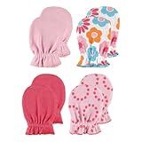 4-Pack Scratch Mittens, Pink Patterns