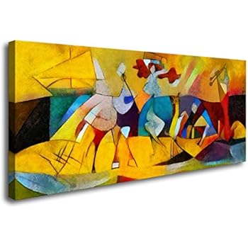 Amazon Com A71450 Framed Wall Art Abstract Paintings Canvas Wall