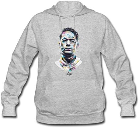 Women's Cotton Custom G-Eazy Poster 2016 Hoodies Hooded Sweatshirt Heather gray XL
