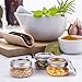 KAMOTA Mason Jars 4 oz With Regular Silver Lids and Bands, Ideal for Jam, Honey, Wedding Favors, Shower Favors, Baby Foods, DIY Spice Jars, 24 PACK, 30 Whiteboard Labels Included