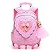 Meetbelify Gilrs Rolling Backpack Backpacks with Wheels for Girls for School Girls Roller Backpack on Wheels