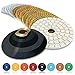 CHANGE MOORE 4 inch Wet Diamond Polishing Pads Set 10 PCS for Granite Concrete Travertine Quartz Countertop Floor Stone for Grinder or Polisher