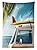 Surfboard Decor Tablecloth Vintage Van in the Beach with a Surfboard on the Roof Journey Spring Sky Transportation Dining Room Kitchen Rectangular Table Cover