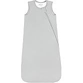 Rayon Made from Bamboo Sleep Sack, 0-6 Months, 2.5 Tog Winter Warm Baby Wearable Blanket, Ultra Soft, Unisex, 2-Way Zipper, Quilted Thick for Newborn Infants