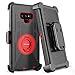 BENTOBEN Case for Galaxy Note 9, Shockproof Heavy Duty Rugged Hybrid Hard PC Soft Silicone Bumper Full Body Protective Phone Case Cover with Kickstand Belt Clip Holster for Samsung Galaxy Note 9, Red