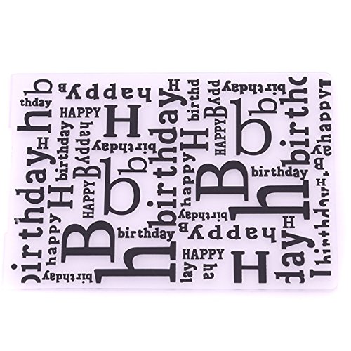 CH Happy Birthday Plastic Embossing Folders For DIY Scrapbooking Paper Craft/Card Making Decoration Supplies - Thumbnail 5