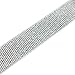 Strapcrafts 1-inch Wide Soft Gold and Silver Glitter Elastic Bands by 3-Yard, Silver 52020