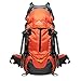 PioneerHiker 45L+5L Hiking Backpack Daypack with Waterproof Rain Cover for Camping Travel Mountaineering Climbing