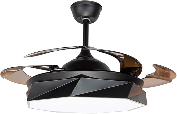 Tc Home Macaron Style Retractable Ceiling Fan Light Kit 42 Inch