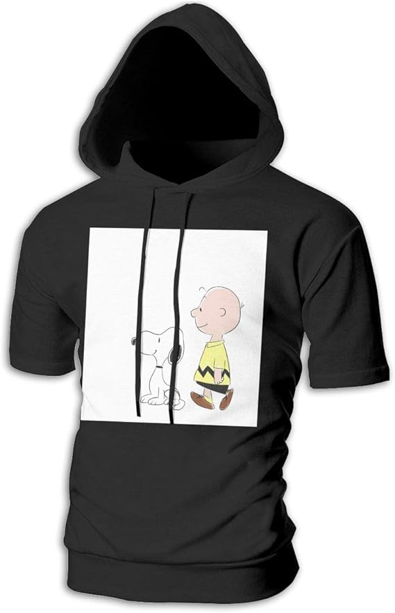 Amazon Co Jp ファッションチャーリーブラウン 2 メンズ Tシャツ パーカー 春夏着服 ファッション 快適 半袖 トップス オシャレ シンプル カジュアル フーディ 服 ファッション小物