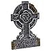 Grey Styrofoam Mossy Celtic Cross Tombstone (22