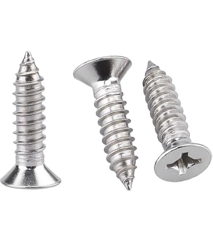 Viti Per Legno A Testa Piatta Acciaio Inox 8.0 X 300 Mm Torx 50 Pezzi 91184896 - Foto 4