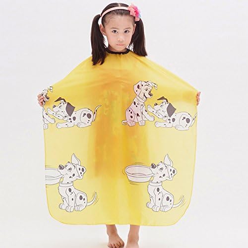 Wholesale 10pcs Colorfulife® Child Hair Cutting Waterproof Cape Wai Cloth Barber Kids Hair Styling Cape Professional Home Salon Camps &amp; Hairdressing Wrap Children Capes,(Yellow Dog)