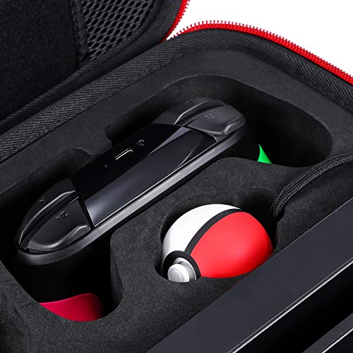 Zadii Hard Carrying Case Compatible with Switch OLED Model and Nintendo Switch, Travel Case fit Poke Ball Plus and Pro Controller