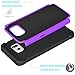 Tekcoo for Galaxy S6 Case, [Tmajor Series] [Purple/Black] Shock Absorbing Hybrid Rubber Plastic Impact Defender Rugged Slim Hard Case Cover Shell for Samsung Galaxy S6 S VI G9200 GS6 All Carriers