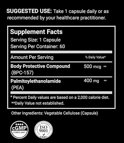 Wise Choice Supplements BPC 157 Peptide Capsules & Pea | 60 Caps | Healing  Optimization for Surgery, Wounds, Scar Treatment & Bruising in Dubai - UAE 